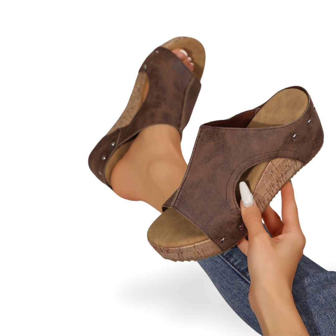 Kork Keil-Orthopädische Sandalen für Damen