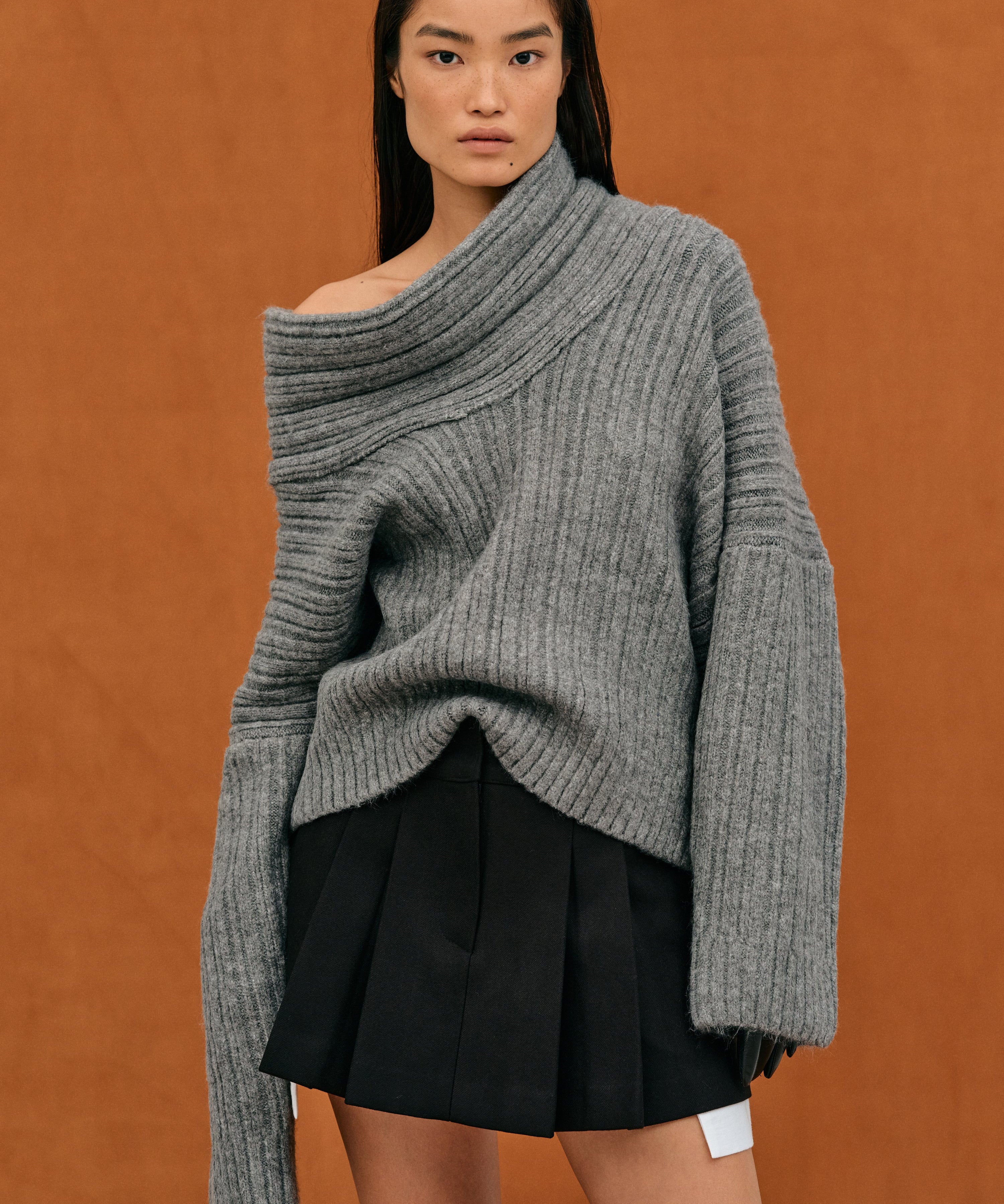 Übergroßer Damen Strickpullover
