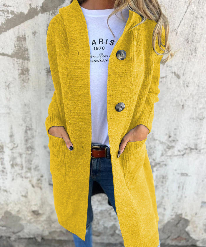 Stilvolle lange Strickjacke für einen eleganten Look