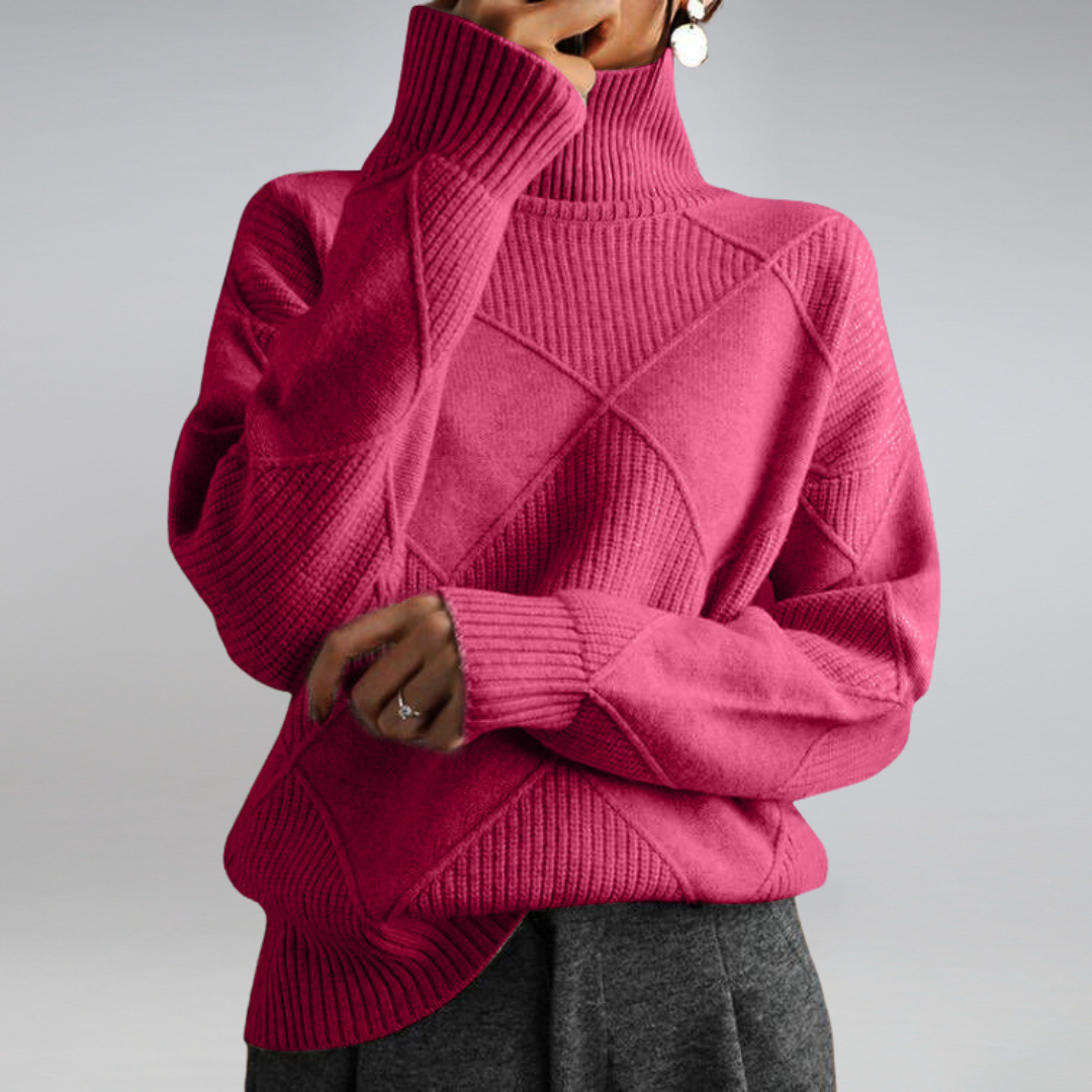 Kuscheliger Kaschmir Damen Rollkragenpullover