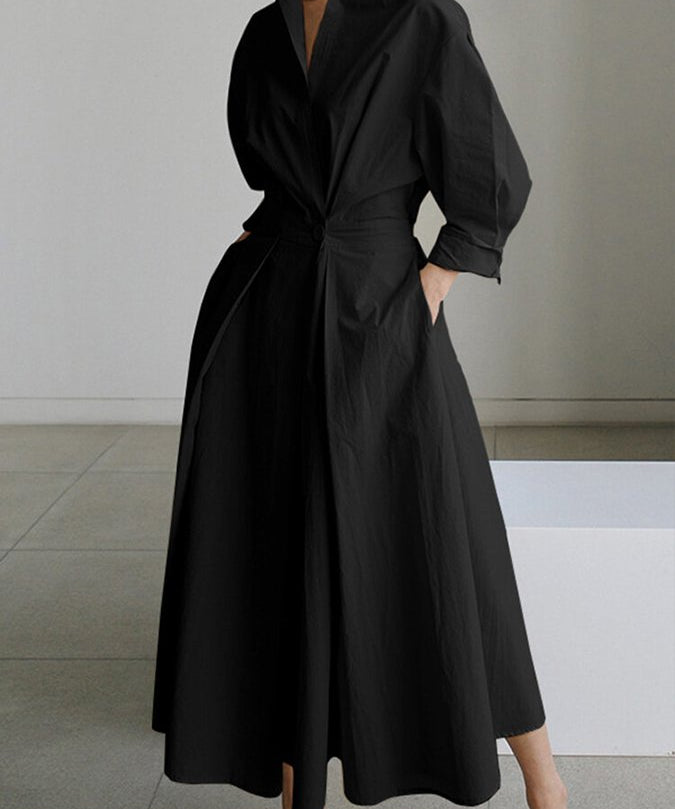 Elegantes Hemdkleid mit Knöpfen