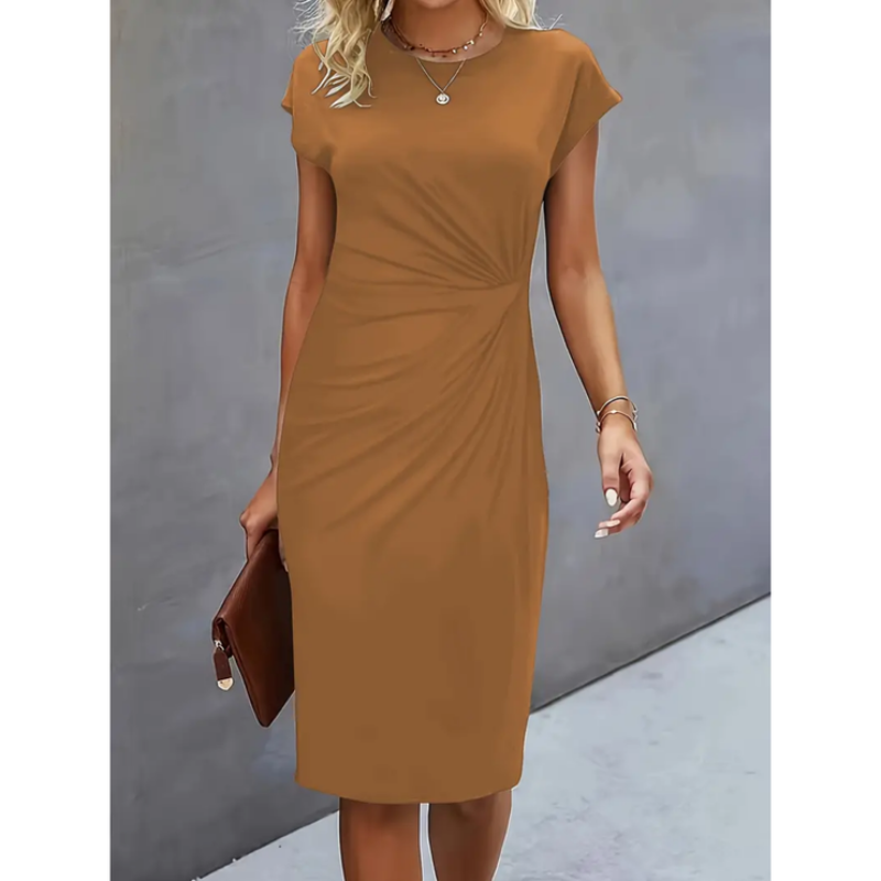 Elegantes Kurzarm-Kleid für Damen – Perfekt für formelle Anlässe