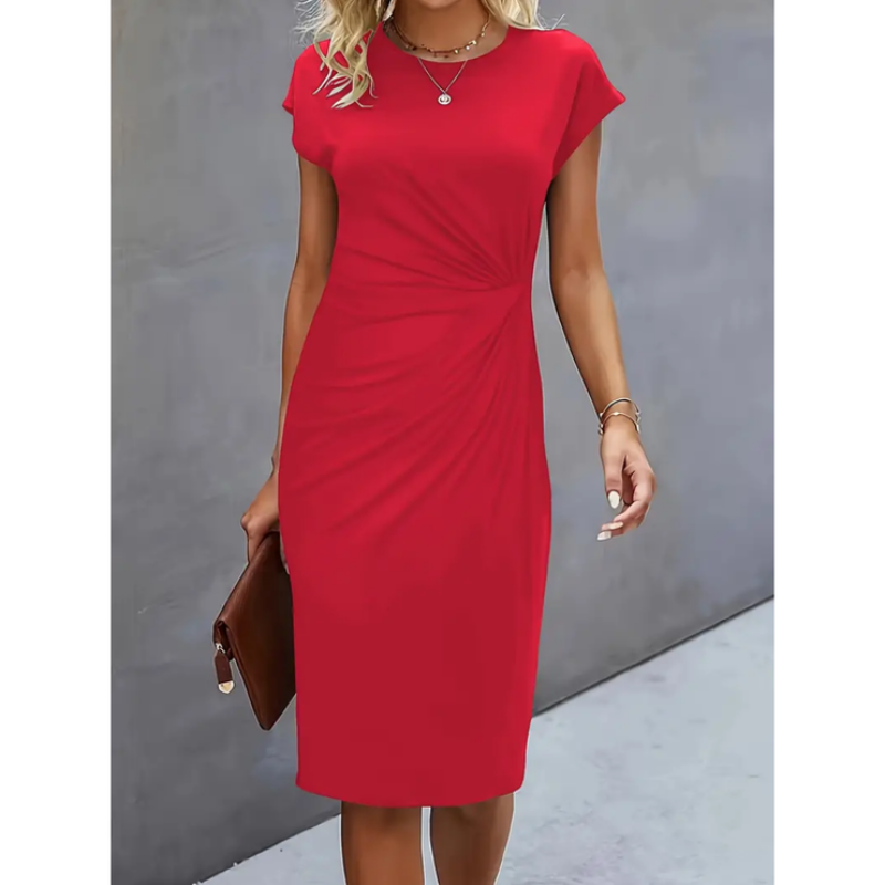 Elegantes Kurzarm-Kleid für Damen – Perfekt für formelle Anlässe