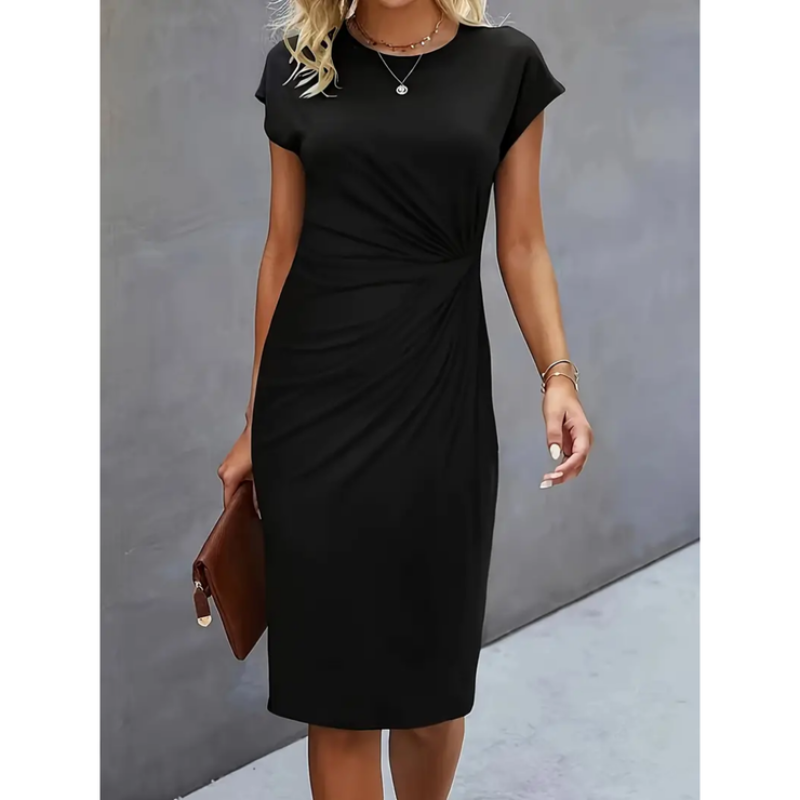 Elegantes Kurzarm-Kleid für Damen – Perfekt für formelle Anlässe