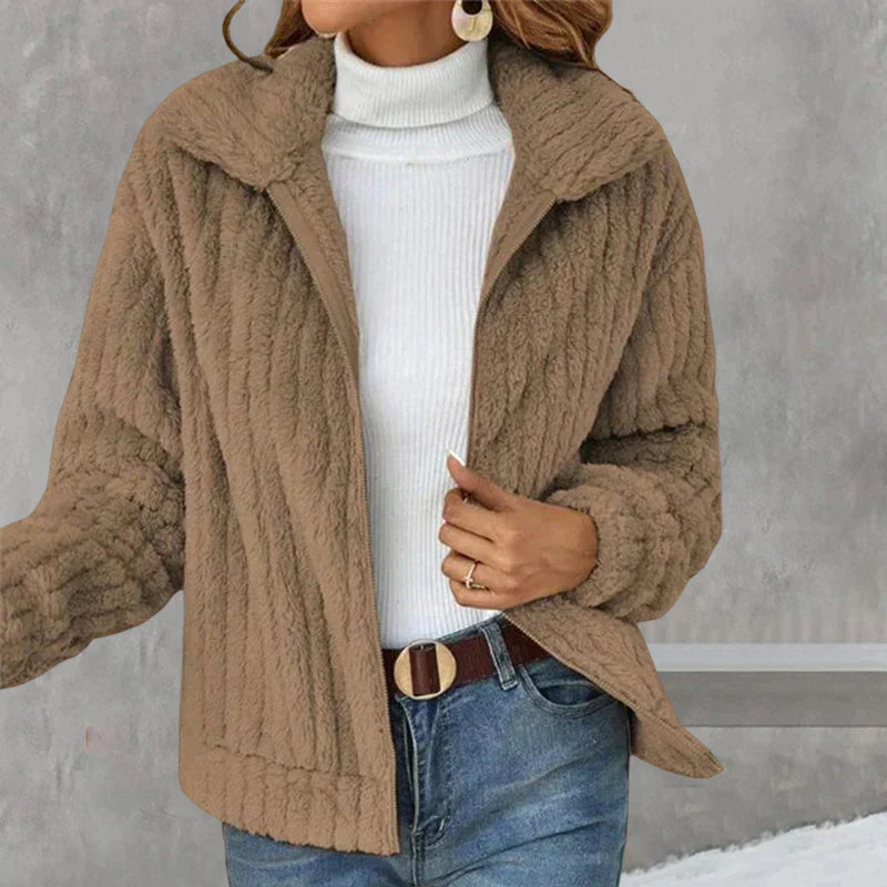Kuschelige & Stylishe Damen Fleecejacke