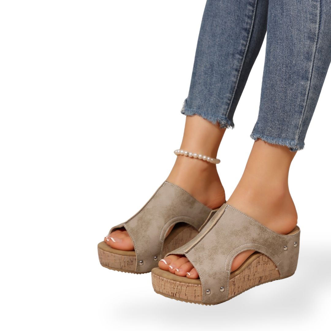 Kork Keil-Orthopädische Sandalen für Damen