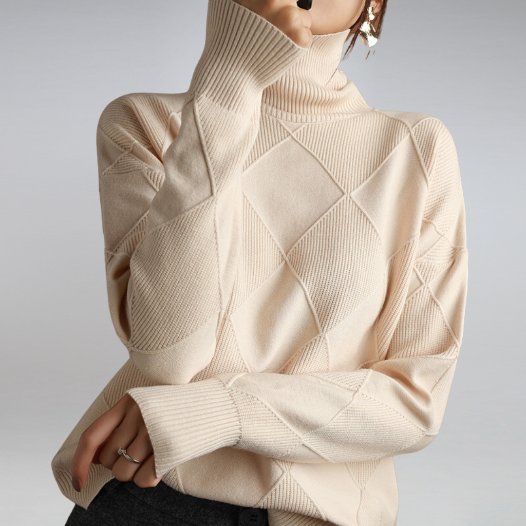 Kuscheliger Kaschmir Damen Rollkragenpullover