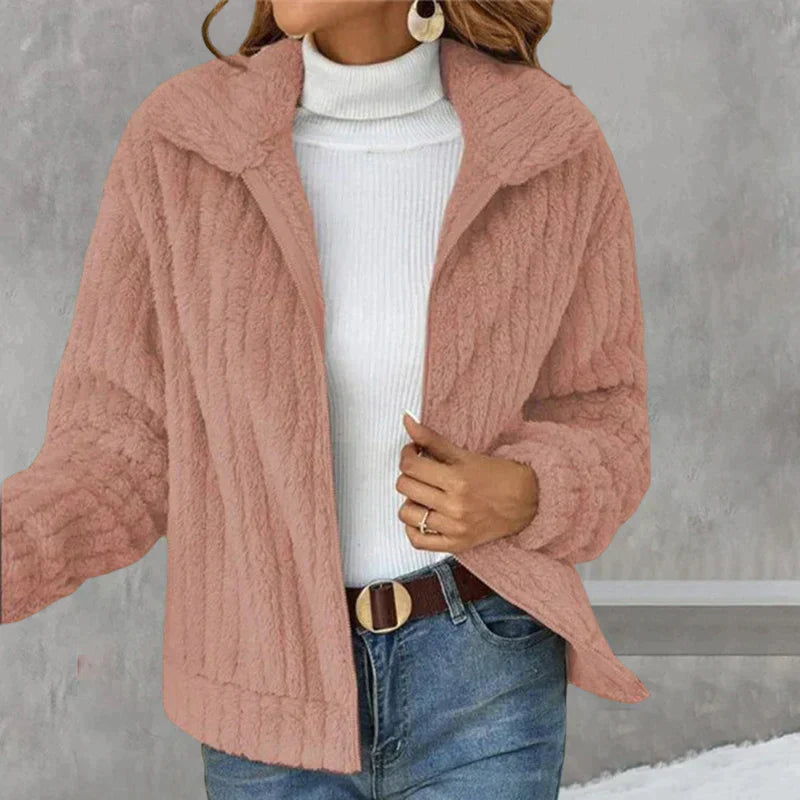 Kuschelige & Stylishe Damen Fleecejacke