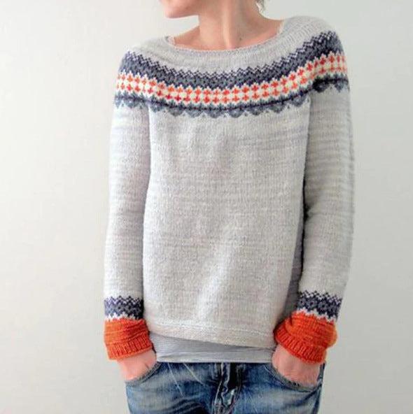 Stilvoller Damen Retro-Pullover für einen einzigartigen Look
