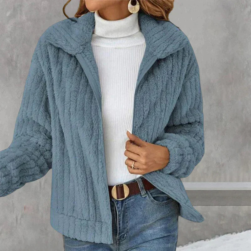 Kuschelige & Stylishe Damen Fleecejacke