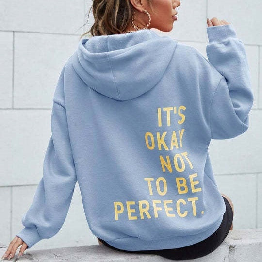 Damen Bedruckter Kapuzenpullover