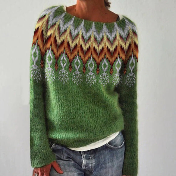 Stilvoller Damen Retro-Pullover für einen einzigartigen Look