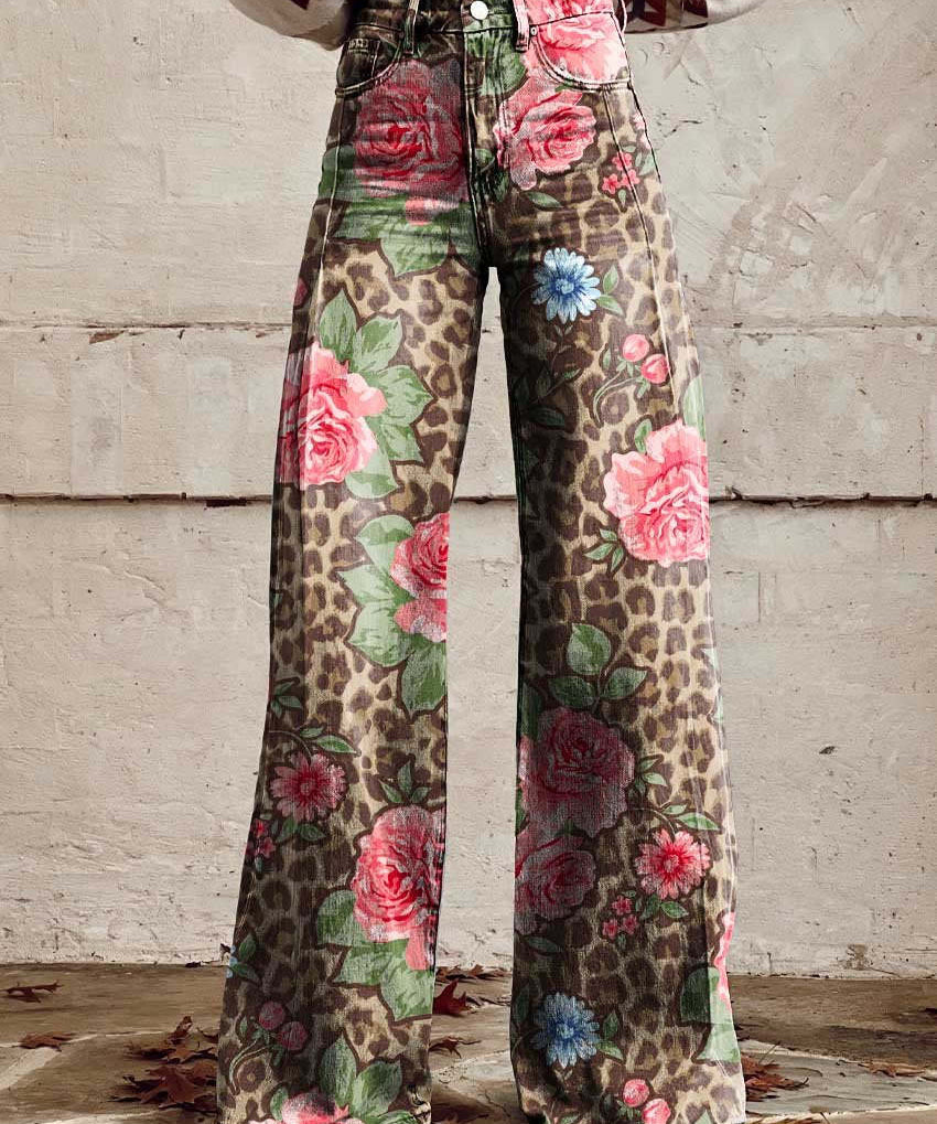 Damen Lange Denim Hose