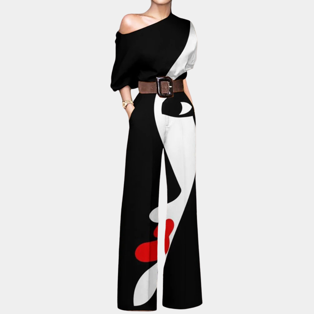 Stylischer Damen Overall im Schmetterlingsdesign