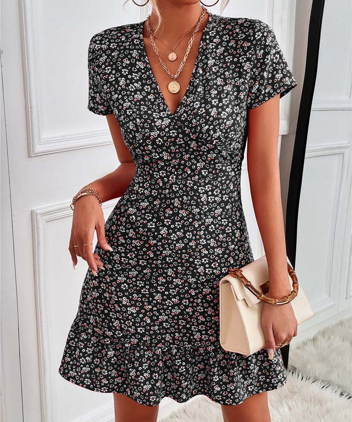 Kleid mit Blumenmuster aus Baumwolle