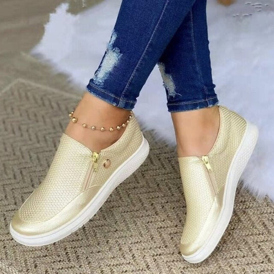 Unterstützende Reißverschluss-Schuhe für Damen