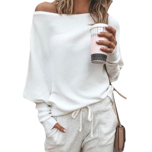 Stylischer Schulterfreier Pullover für einen trendigen Look