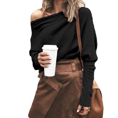 Stylischer Schulterfreier Pullover für einen trendigen Look
