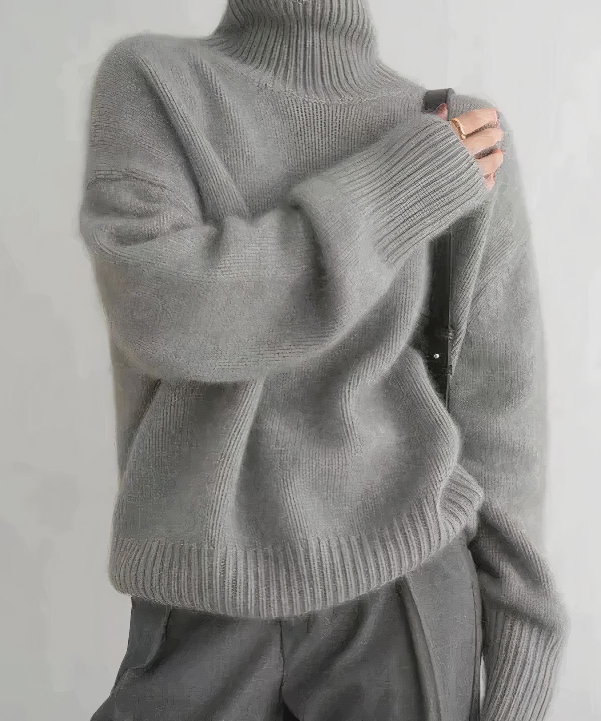 Luxuriöser Damen-Kaschmir-Rollkragenpullover für zeitlose Eleganz