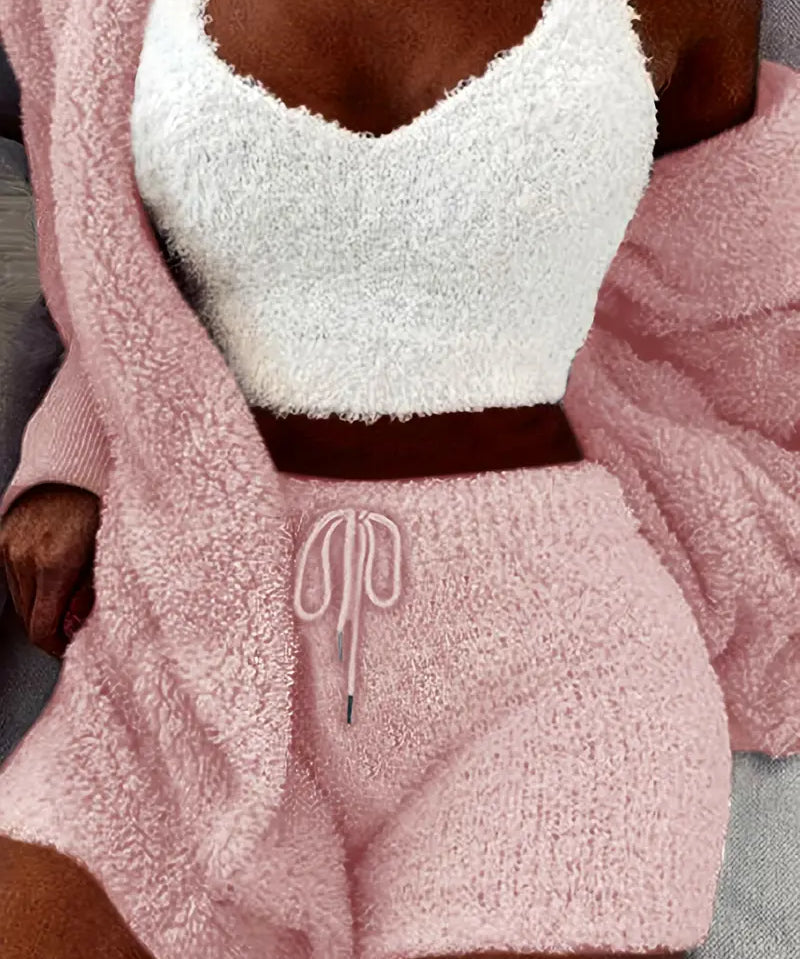 Bequeme und kuschelige Damen-Pyjama-Set in verschiedenen attraktiven Farben