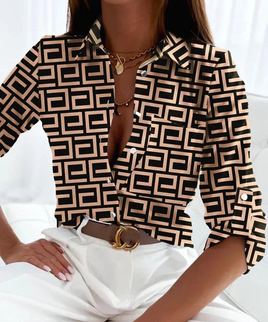 Damen Maritim Bluse Gestreift Casual