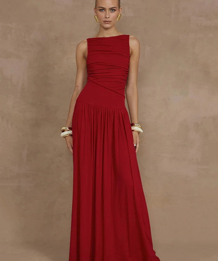 Elegantes schwarzes Maxikleid für Damen – Perfekt für den Sommer