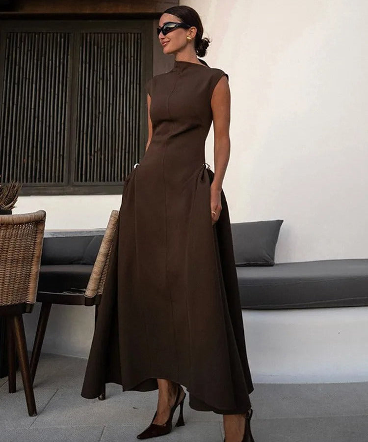 Elegantes Maxikleid mit Langarm für Damen – Perfekt für Festlichkeiten