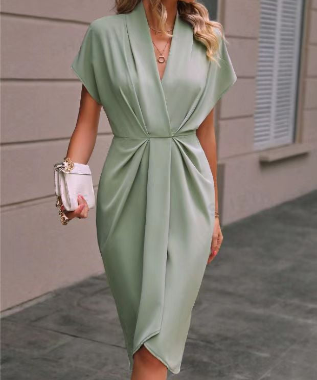 Elegantes Midikleid im Wickelstil für Damen