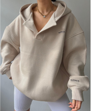 Damen Lässig Kapuzenpulli