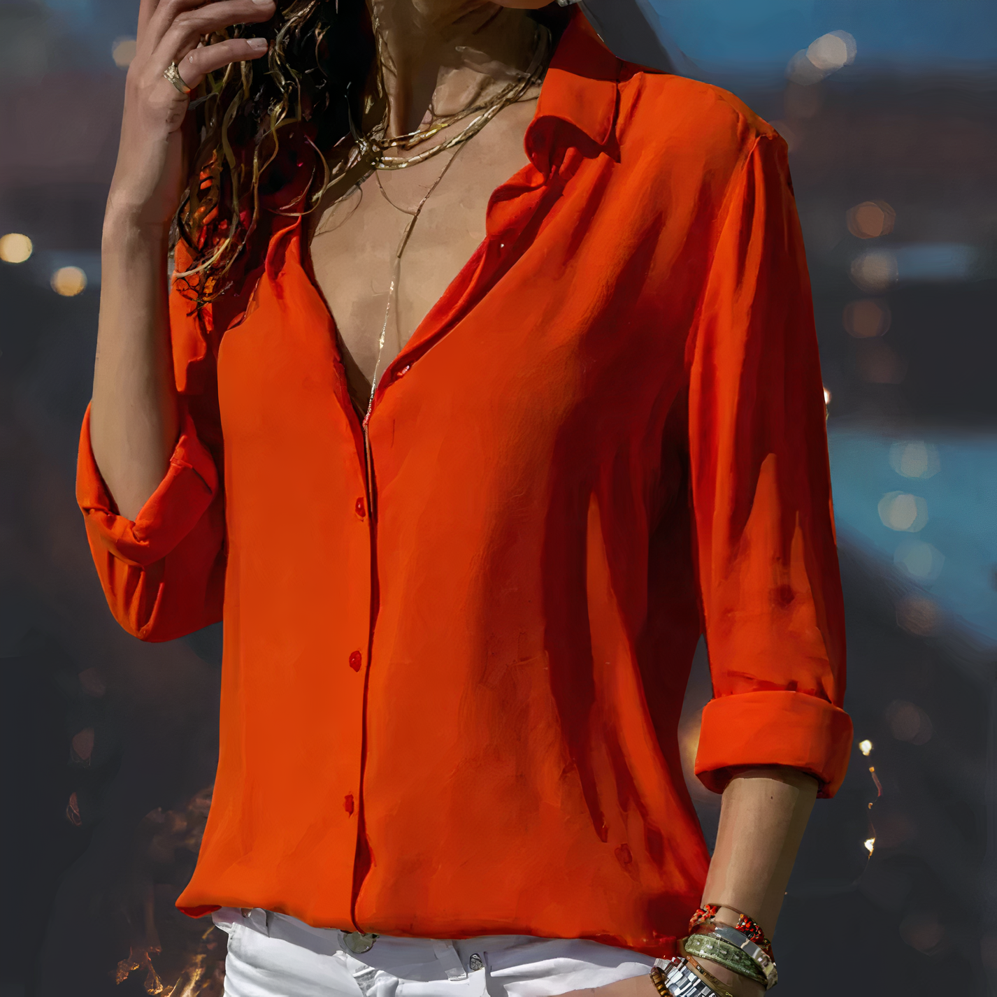 Chiffonbluse für Frauen