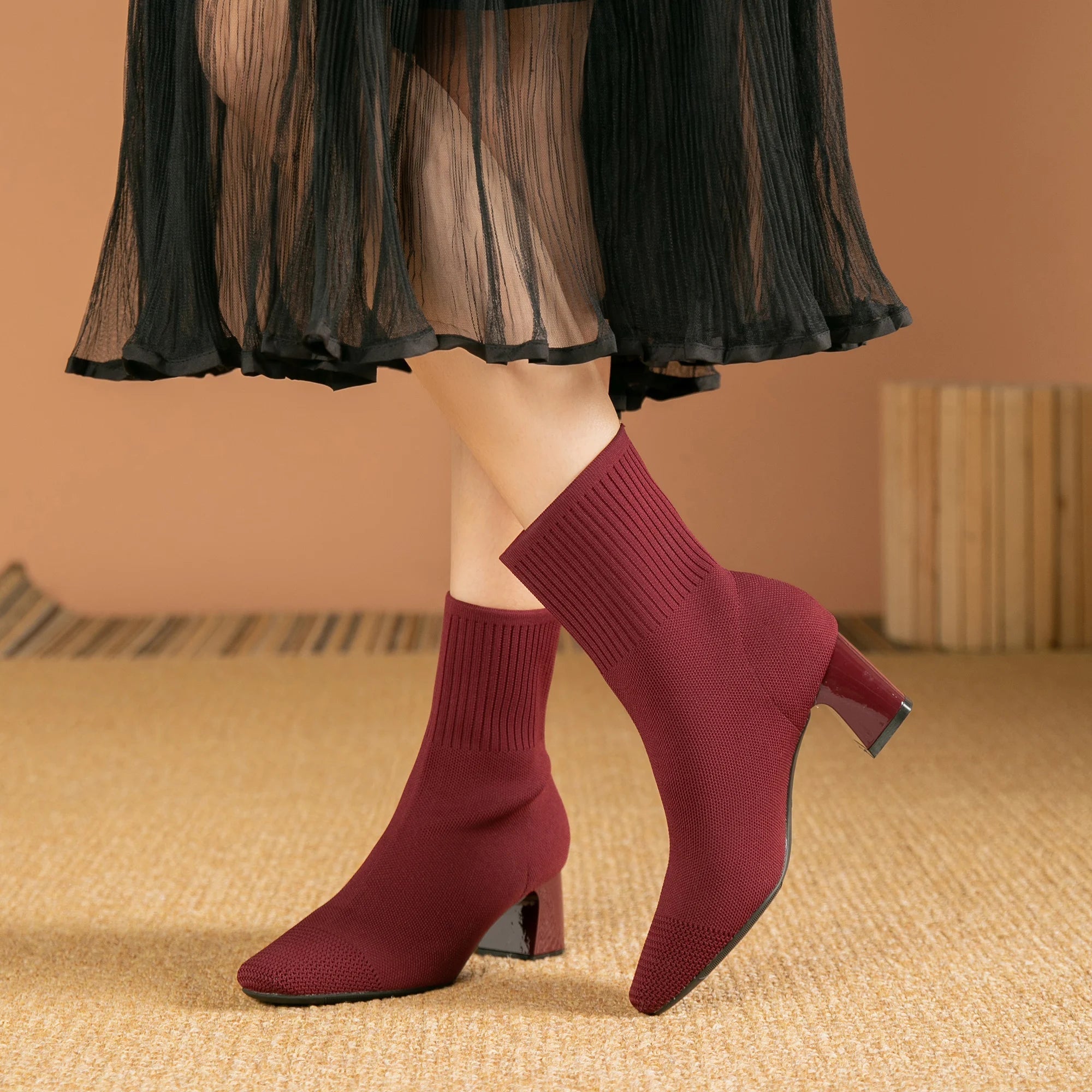 Damen-Stiefeletten mit Thermo-Komfort für warme Füße und rutschfester Sohle