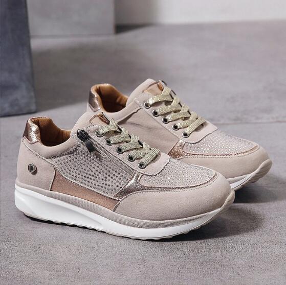 Komfortable orthopädische Sneaker mit praktischem Reißverschluss für einfachen Einstieg