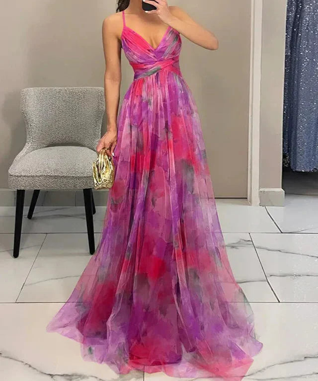 Florales Maxikleid für mühelose Eleganz