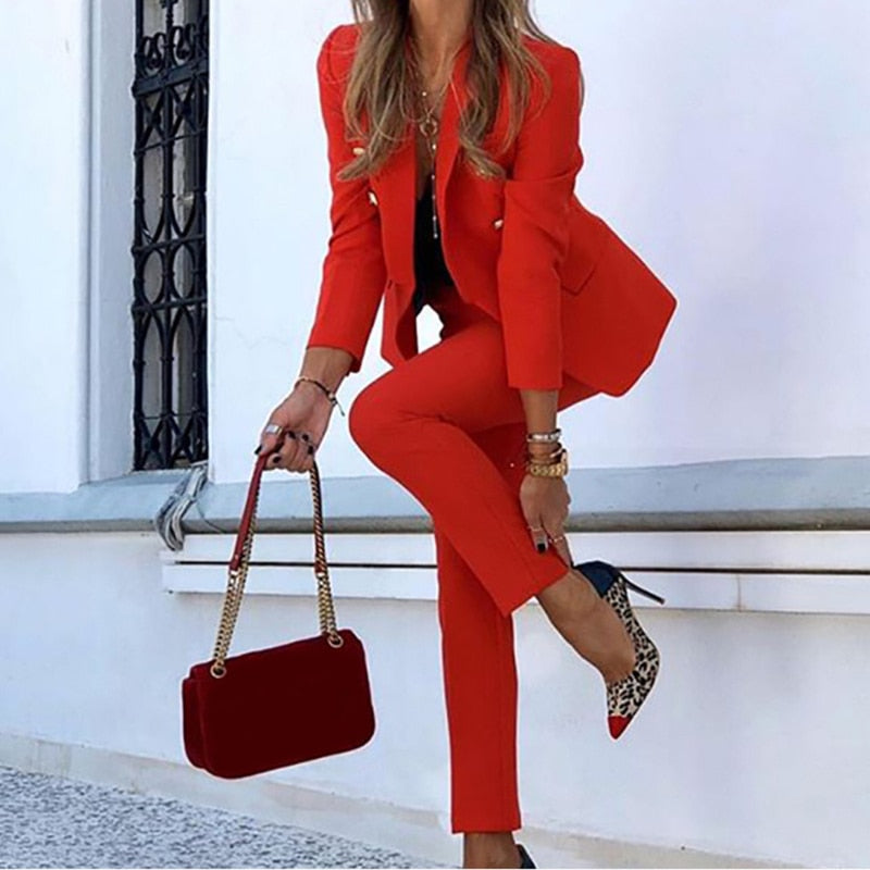 Teiliges Set Blazer-Hose