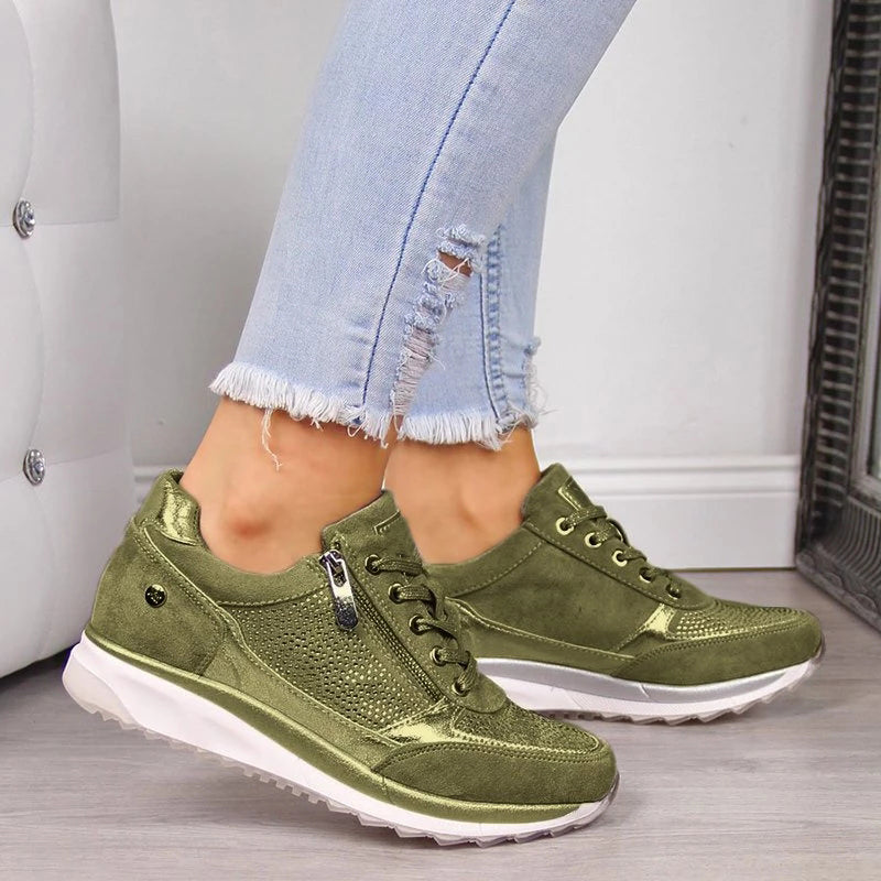 Komfortable orthopädische Sneaker mit praktischem Reißverschluss für einfachen Einstieg