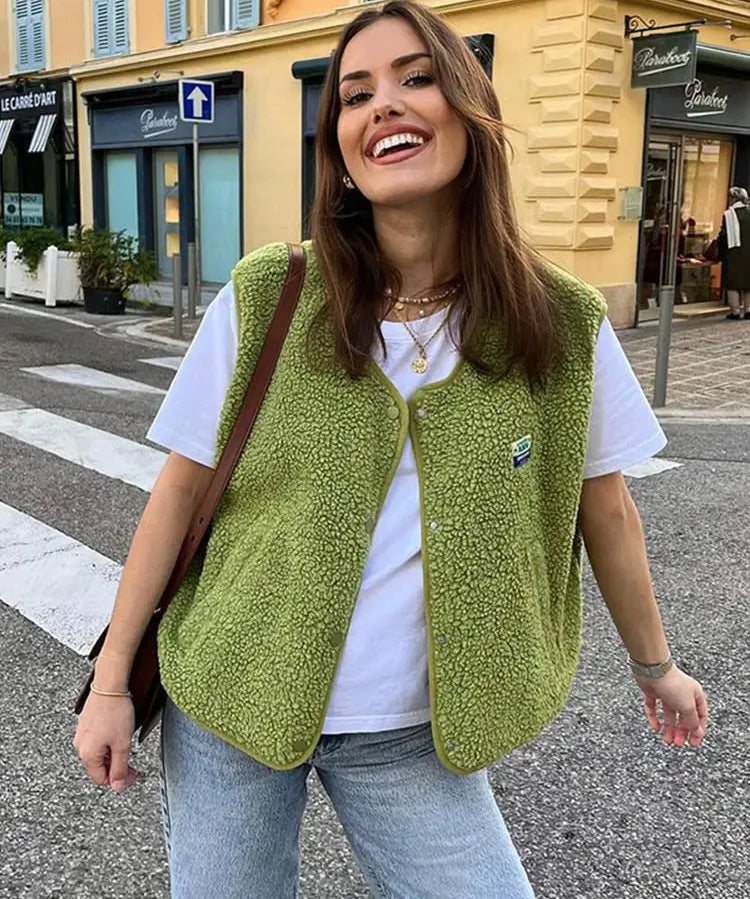 Fleeceweste Hochfloriger Sherpa