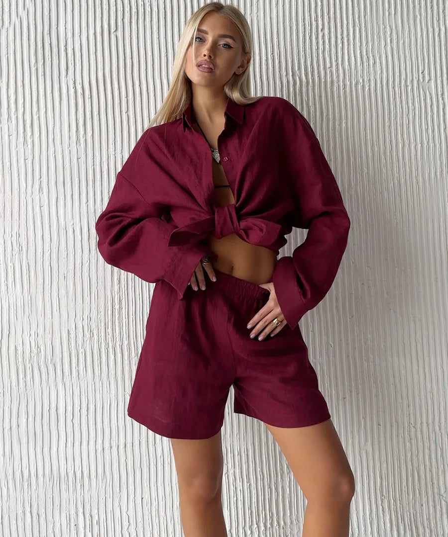 Zweiteiler Hose und Oberteil Sommer Set