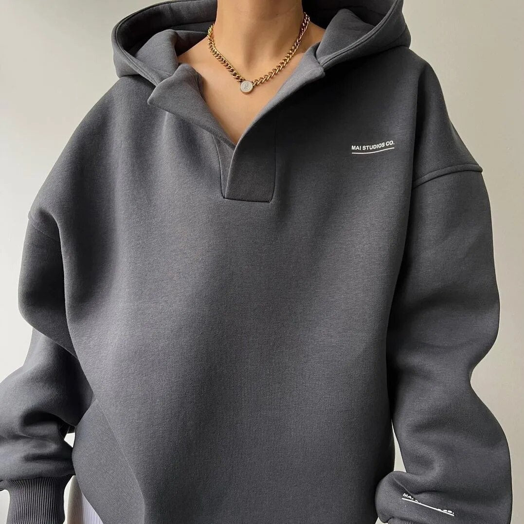 Damen Lässig Kapuzenpulli