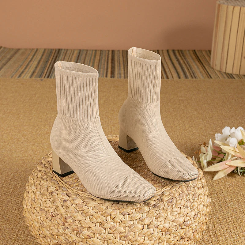 Damen-Stiefeletten mit Thermo-Komfort für warme Füße und rutschfester Sohle