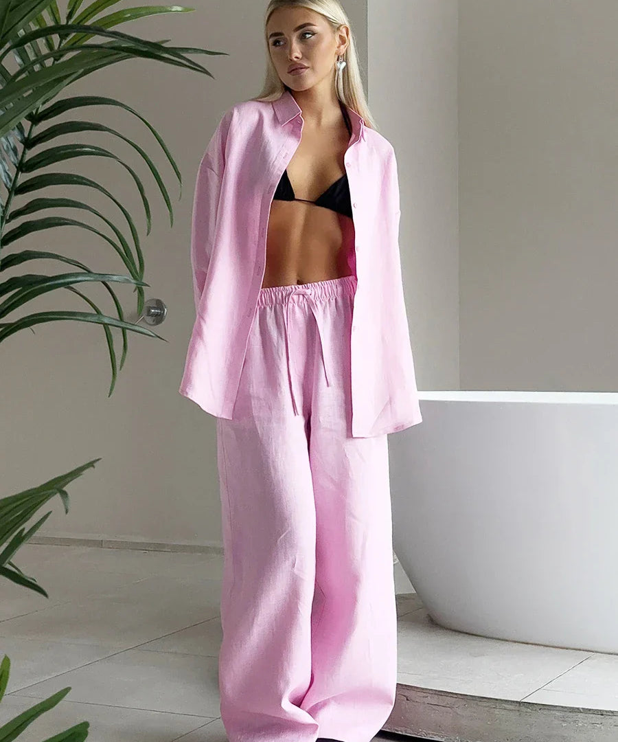 Zweiteiler Hose und Oberteil Sommer Set