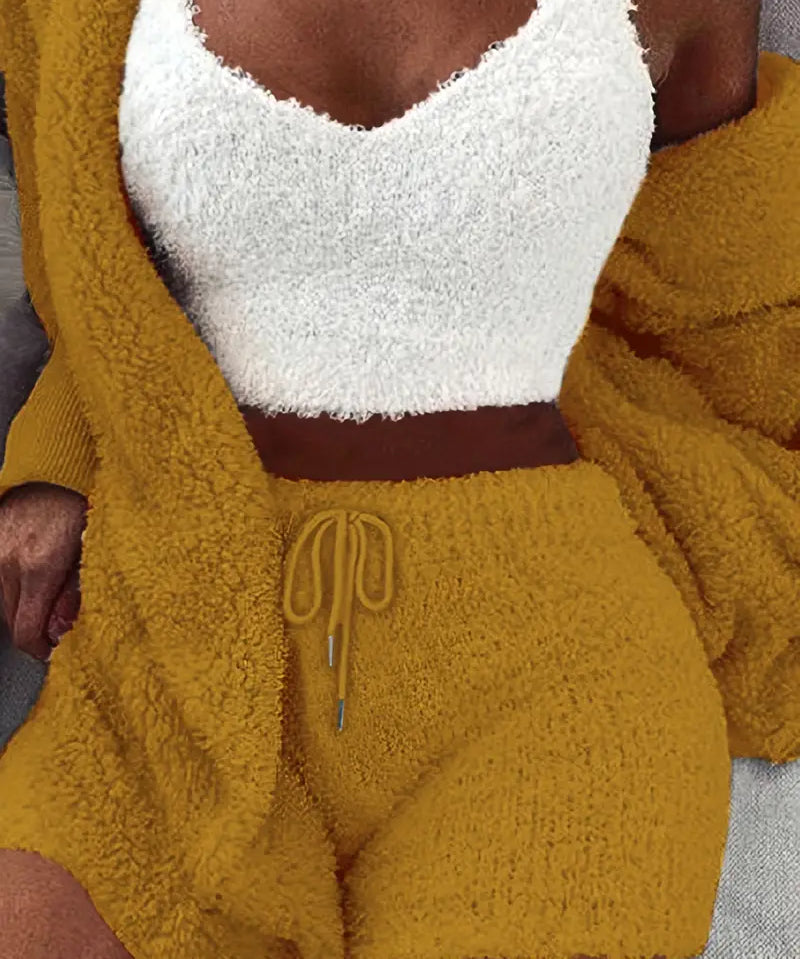 Bequeme und kuschelige Damen-Pyjama-Set in verschiedenen attraktiven Farben