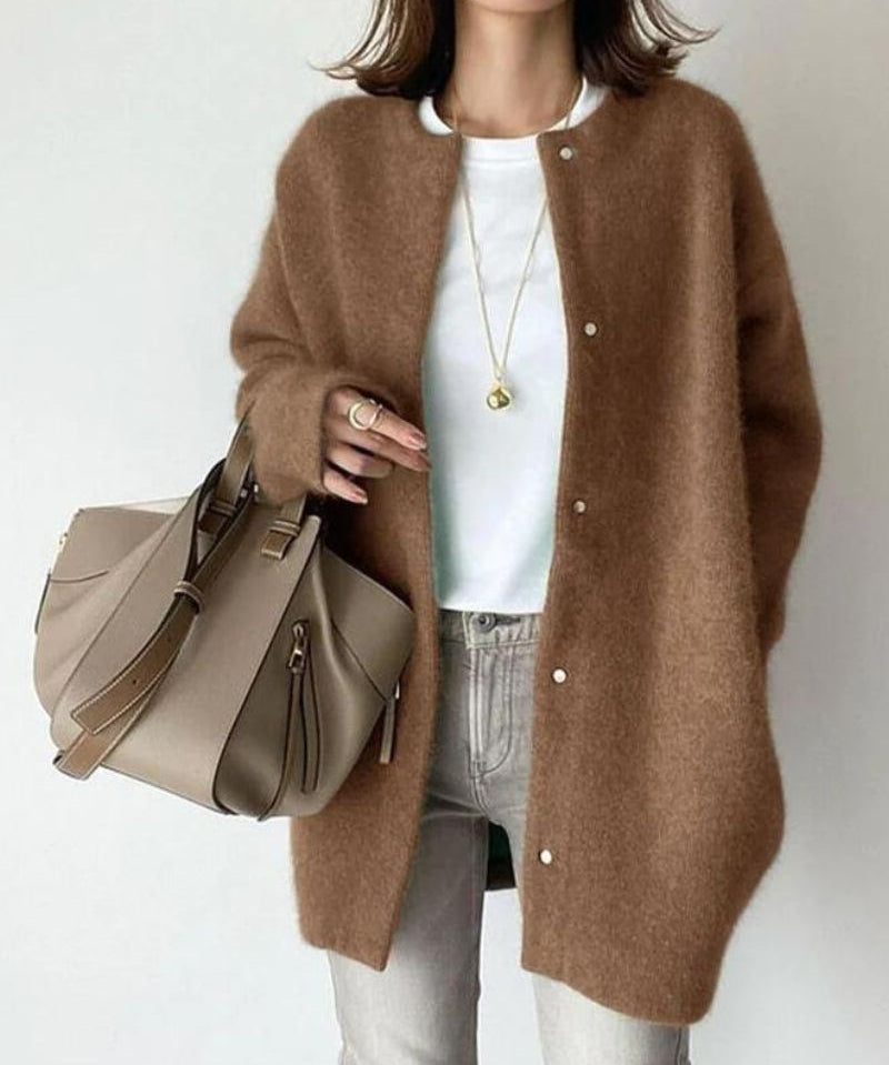 Langer Strick-Cardigan für Damen