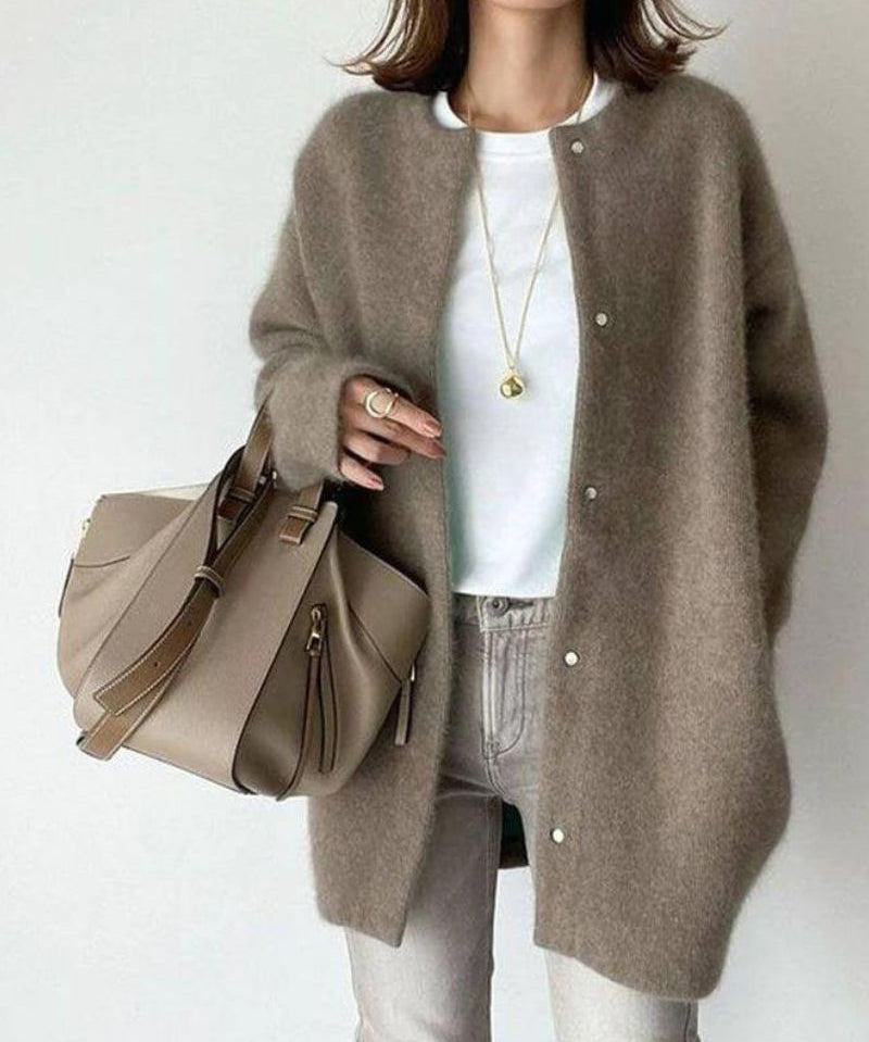 Langer Strick-Cardigan für Damen