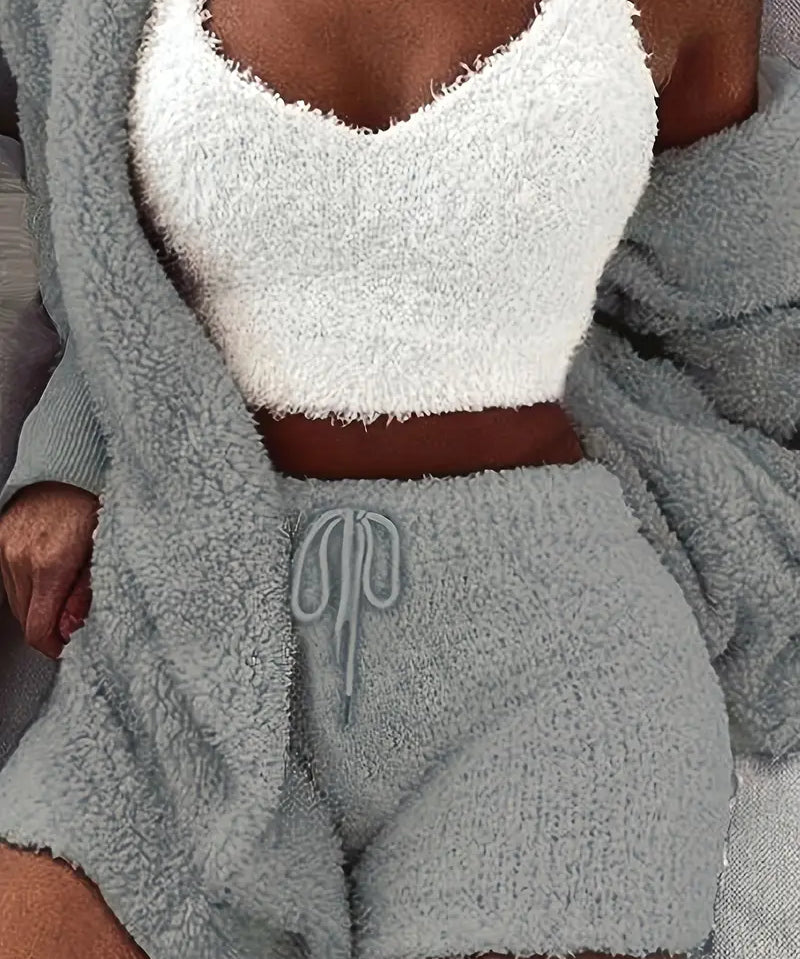 Bequeme und kuschelige Damen-Pyjama-Set in verschiedenen attraktiven Farben