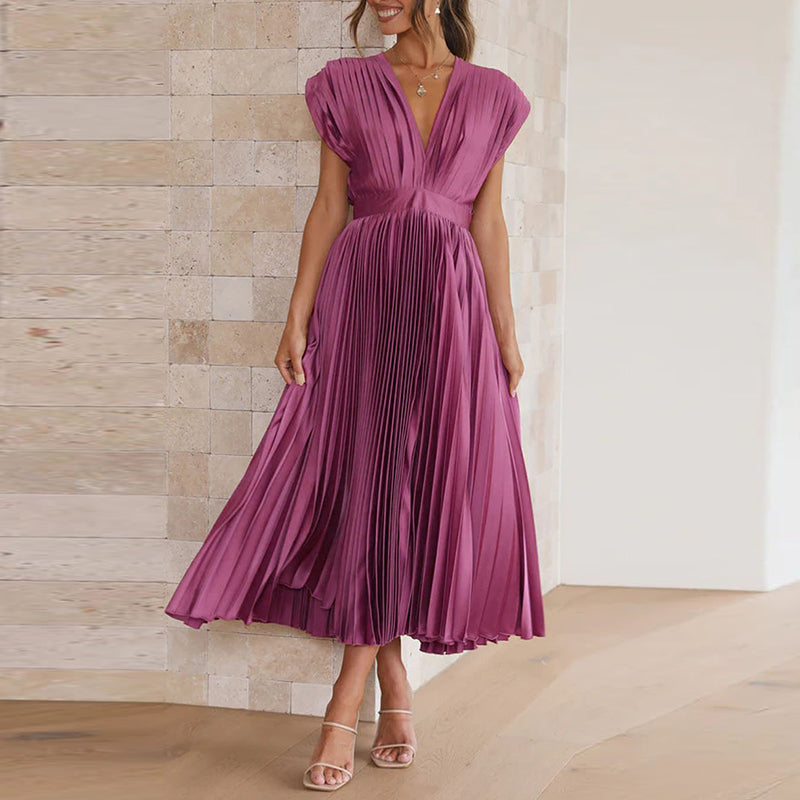 Elegantes V-Ausschnitt Kleid für jeden Anlass