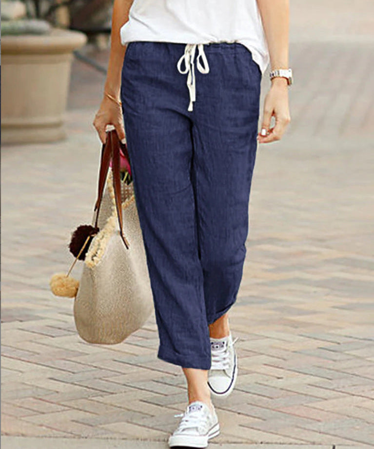 Damen Bequeme Leinenhosen