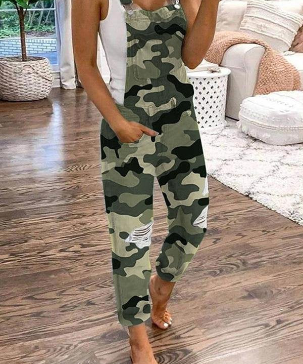 Overall zerrissener für einen lässigen und stylischen Look