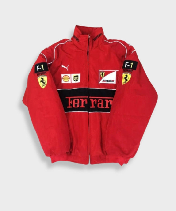 Sportliche Ferrari-Rennfahrerjacke